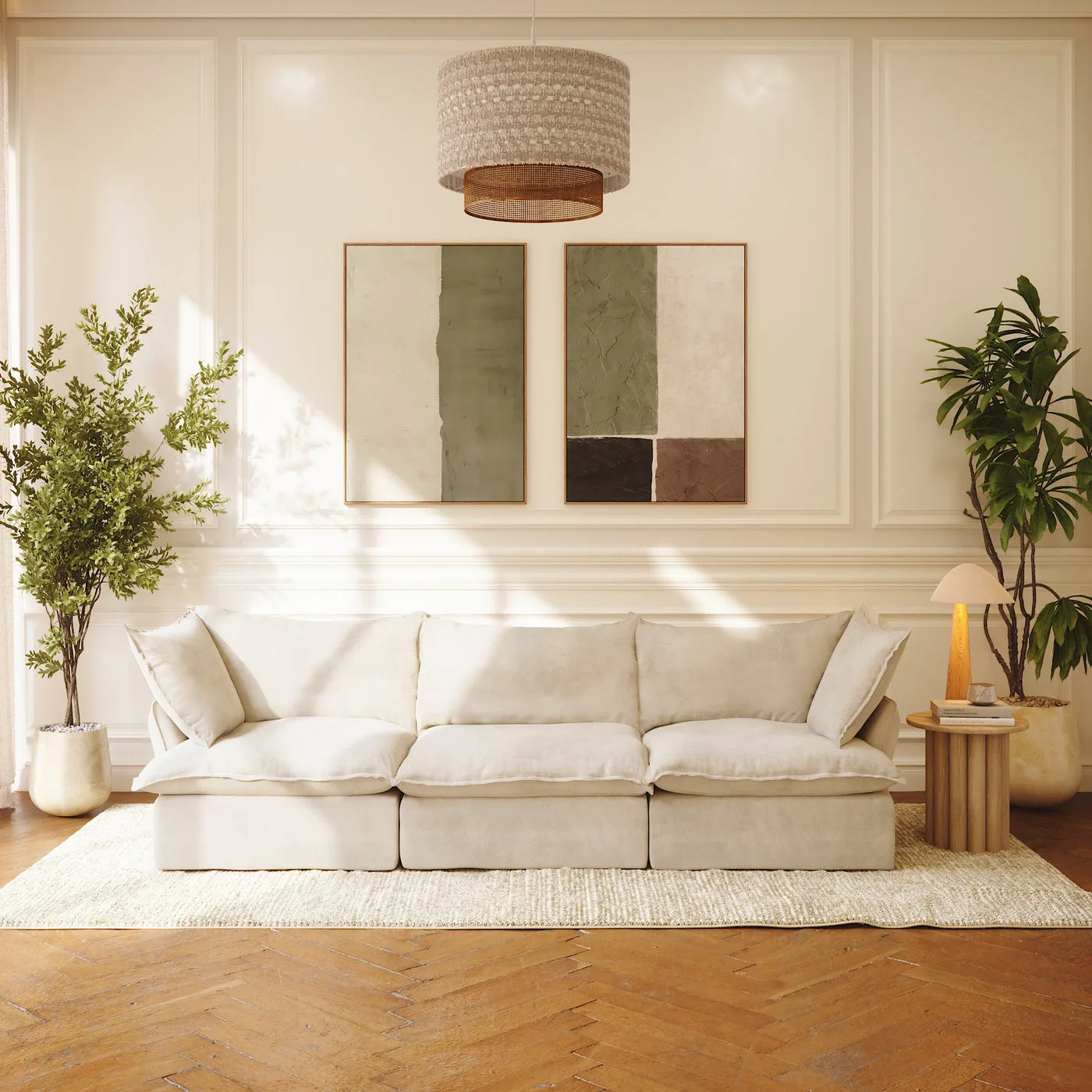 CloudComfort™ Modular Washable Luxe Sofa - 3 Seater Sofa