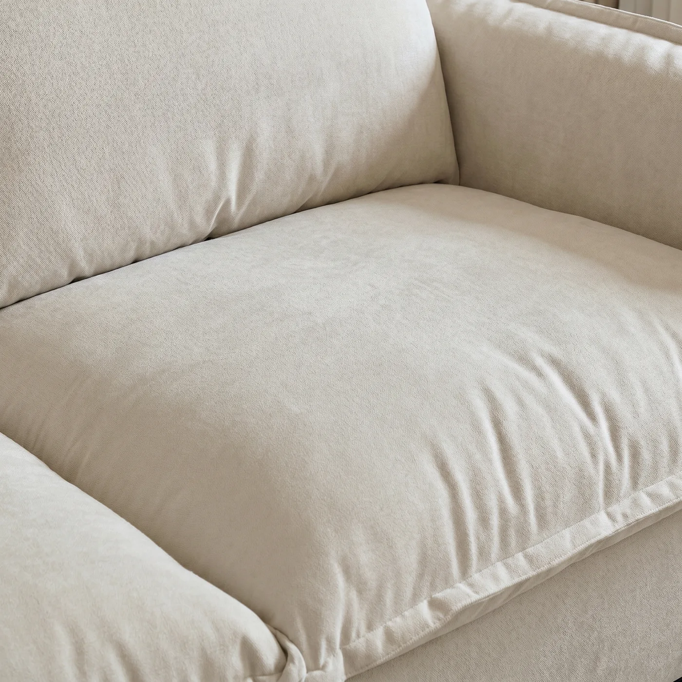 CloudComfort™ Modular Washable Luxe Sofa - 5 Seater Corner Sectional view 26